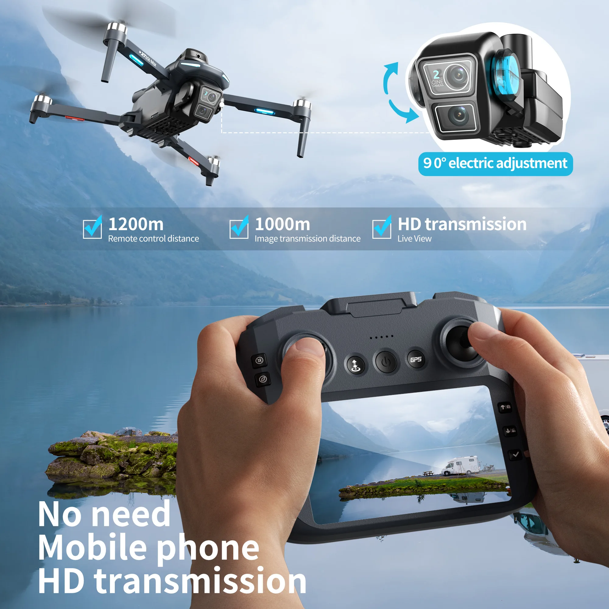 Original XT606 Drone Professio - Drone Surveying 评论和价格