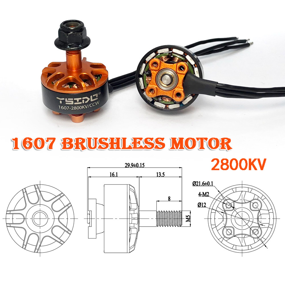 YSIDO 1607 2800KV 3850KV 2-4S  - Drone Thermal Imaging 评论和价格